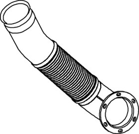 MERCEDES-BENZ 632.490.1010 Exhaust Pipe